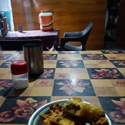 Samosas und Pakoras zum Abendessen