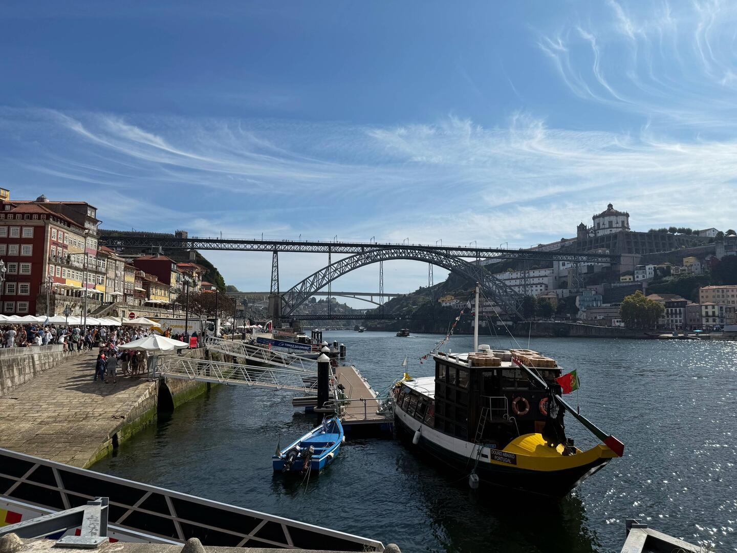 Luis 1 Bridge. Trains and pedestrians on the top level vehicles and pedestrians on the lower
