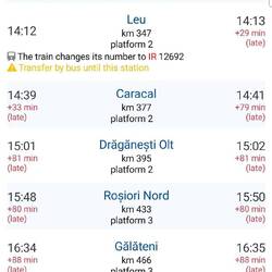 Echtzeitabgaben in der CFR App
