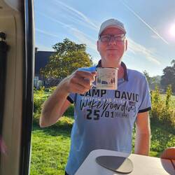Kaffeegenuss an der Außentheke :-)