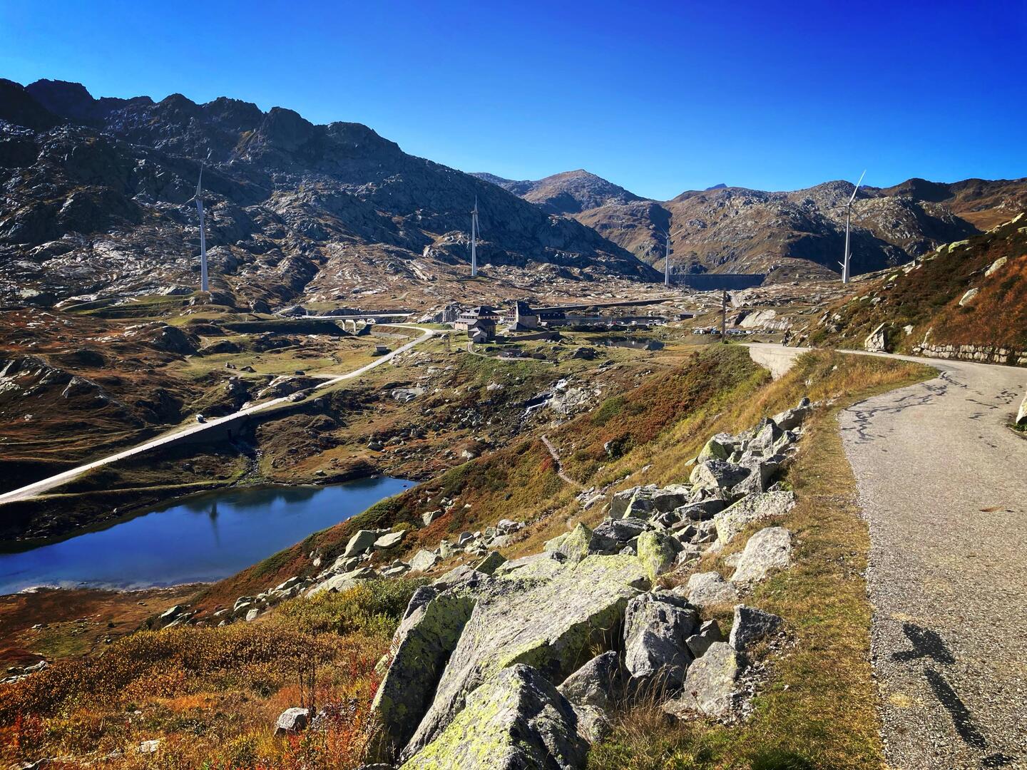 Zum ersten Mal für mich: Auf den Gotthardpass HINUNTER fahren 😊
