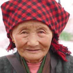 Lady who spoke to us and let us take her photo