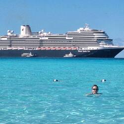 Sandy enjoying the water