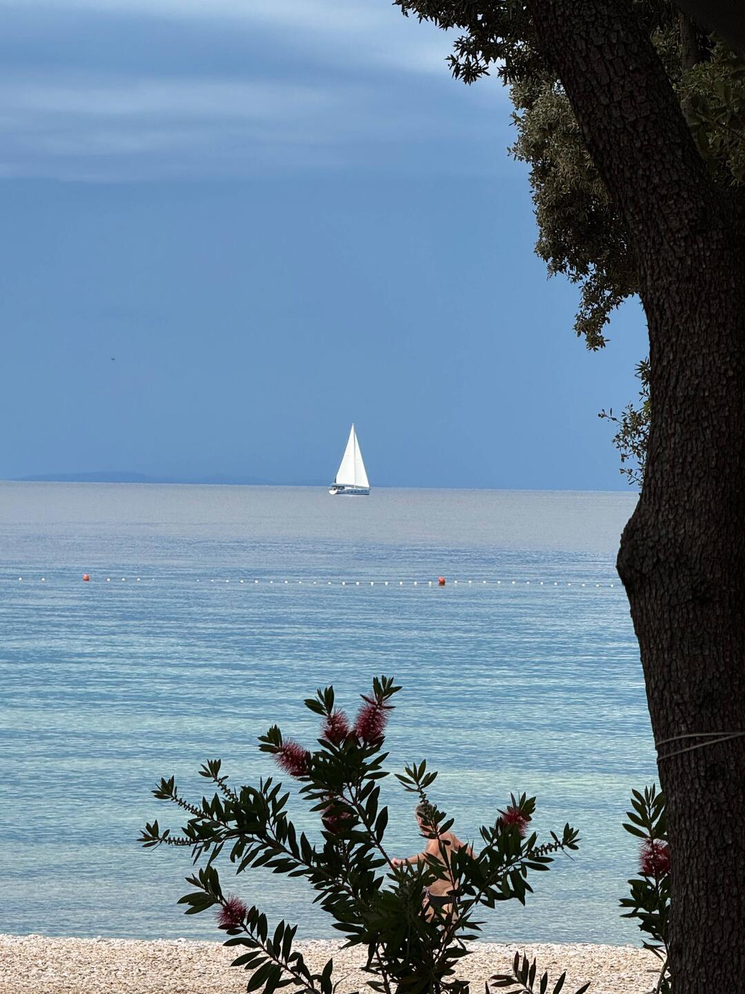 Letzter Blich auf die Adria von Camping Straško