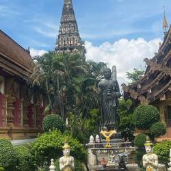 A functional Wat before the ruins