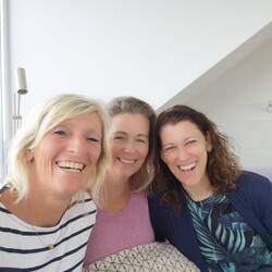 Mit Melanie und Ulli, zwei ganz lieben Freundinnen