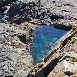 Der Venus-Pool (der Weg runter war extrem heikel, daher von oben)