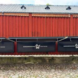 Outdoor pram parking! They really DO leave their babies outside cafes, etc. (💯 genius btw)