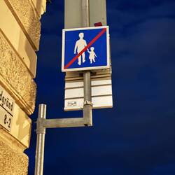 Never figured out what this was supposed to mean...beware of walking w/ the children?