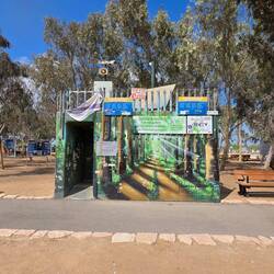 Bomb shelter at the festival