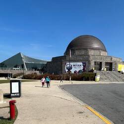 The Adler Planetarium on Northerly Island Park. I saw a great 'Skywatch' presentation.