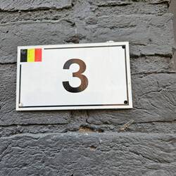 Daran erkennt mann Haus Nr 3 auf Belgischem Gebiet