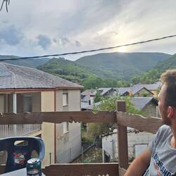 Blick aus unserer Unterkunft