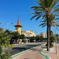 der Radweg zwischen der Uferstraße und der Strandpromenade