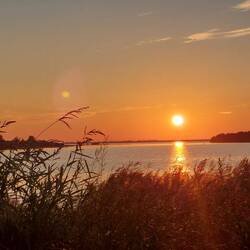 Sonnenuntergang am Lauwersmeer
