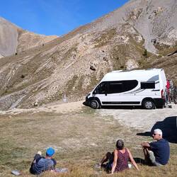 Eftermiddagsstop i Col de l'Izoard
