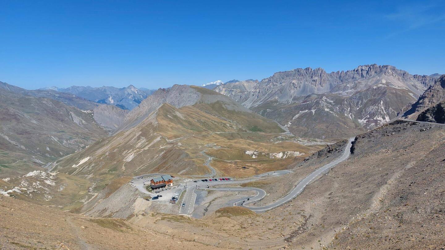 Kig mod nord fra Col du Galibier