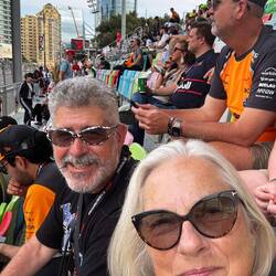 Our seats are fabulous. 2nd row at the start-finish