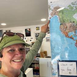 I placed the first pin for Alaska. 😀