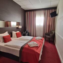 Mijn kamer in het City Inn Hotel.