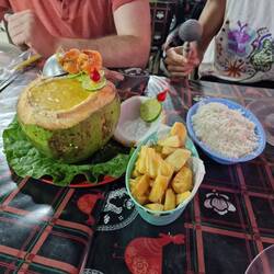 Heute: Fisch aus Kokusnuss