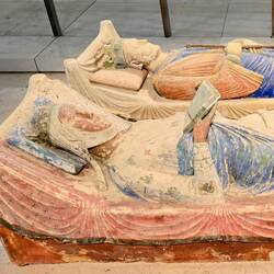 Les gisants d'Aliénor et de Henri II