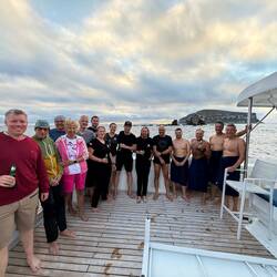 Tauchgänge an Darwin's Arch sind absolviert, jetzt geht's zurück nach Wolf Island