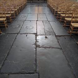 I believe the people are still burried or their ashes are here in the church