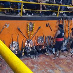 Eine andere Halle daneben fanden dann die Showkämpfe statt