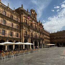 Plaza Mayor in the mid afternoon, pretty quiet