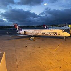 N479HA at the gate at HNL.