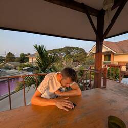 Evening on the sun deck