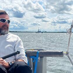 Die dänische Marine patrouilliert auf dem Limfjord