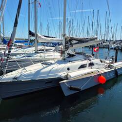 Nach einem schönen Segeltag in Struer fest