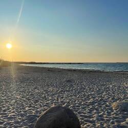 Sunset am Nordseestrand