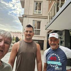 Gathering for morning run