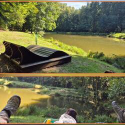 Idylle pur am Forellenteich. Zeit für das Picknick.