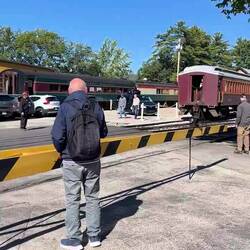 And here comes the train