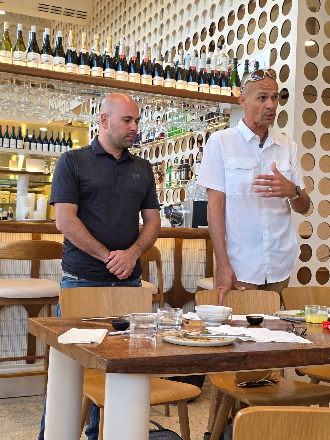 Our Tour Guide on right and driver on left