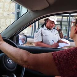 Ausfahrt aus dem Anderson Gate