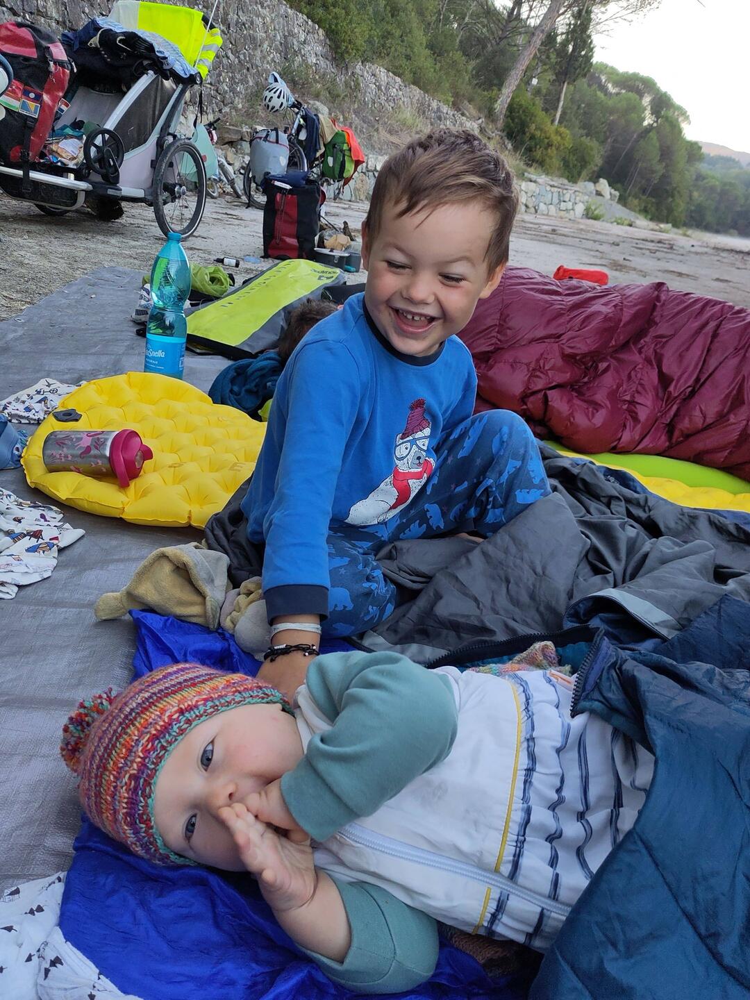 Réveil après nuit à la belle étoile