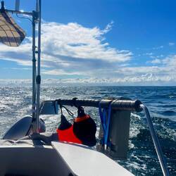 Nach dem Verlassen des Limfjordkanals Richtung Læsø