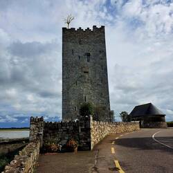 Kunstwerke auf und um das Schloss wie dieser goldene Baum