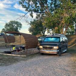 Unsere Site auf dem Campingplatz.