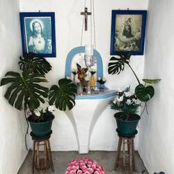 Inside the little church