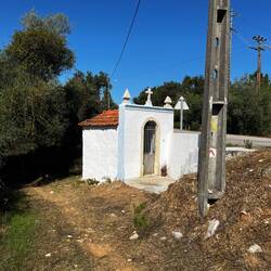 A tiny church along the highway and the path.