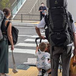 A family with a baby & toddler travelling!!
