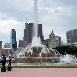 The Buckingham Fountain. The largest in the world, it's said. Google it.