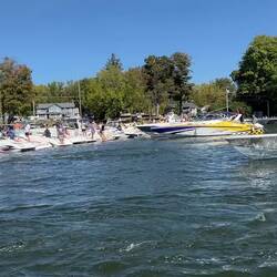 Rosanne took this video for me as I was busy threading our way through at Brewerton.