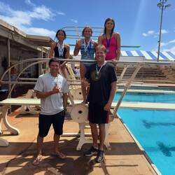 The Tropic Lightning Diving Team at the Maui Invitational.
